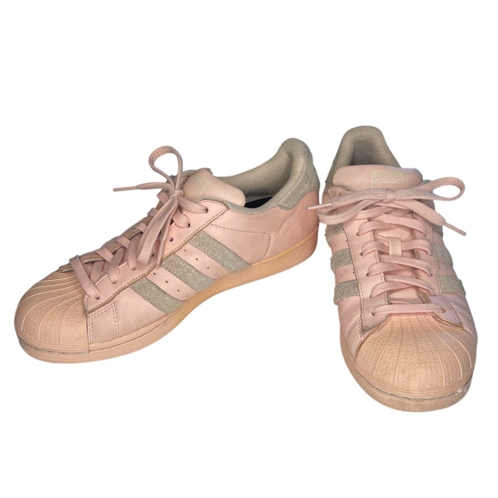 Adidas Superstar Pink Leather Women’s Sneaker 8.5